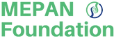 MEPAN Foundation logo, green and blue