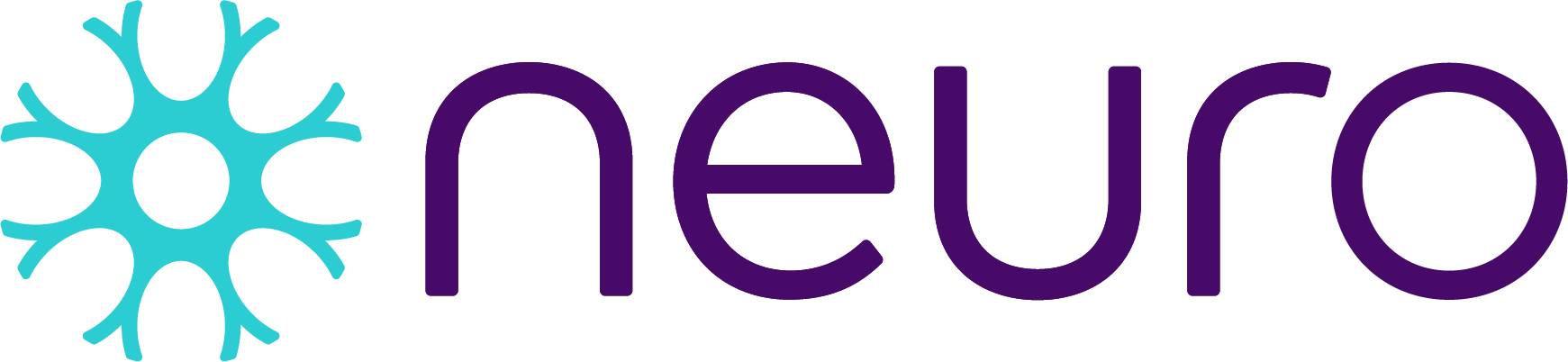 Neuro logo, teal and purple